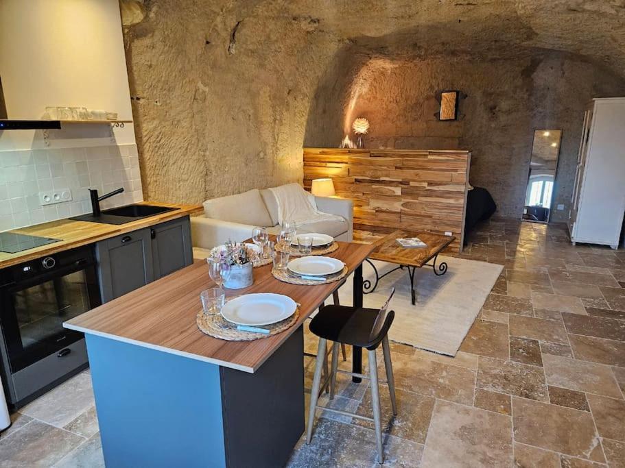 Charmante Maison Troglodyte Loire Valley ロシュコルボン エクステリア 写真