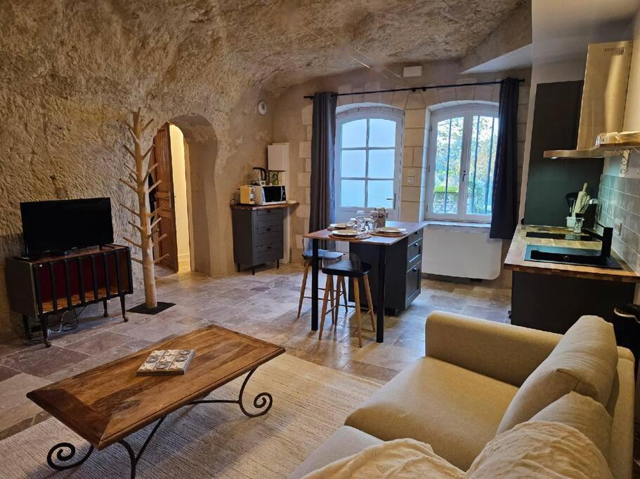 Charmante Maison Troglodyte Loire Valley ロシュコルボン エクステリア 写真